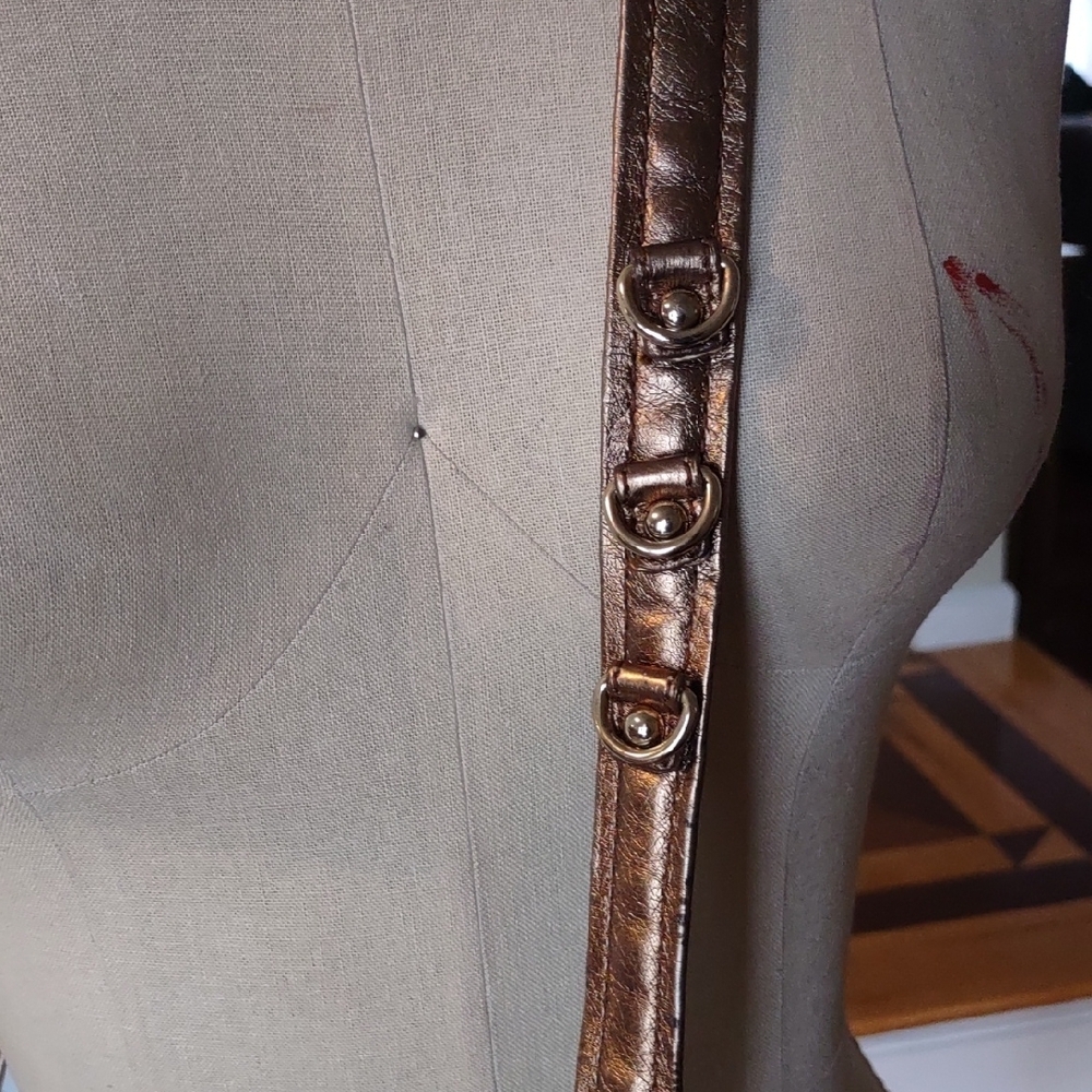 The Sak Metallic Bronze and Tan Crossbody Bag - Picture 6 of 13